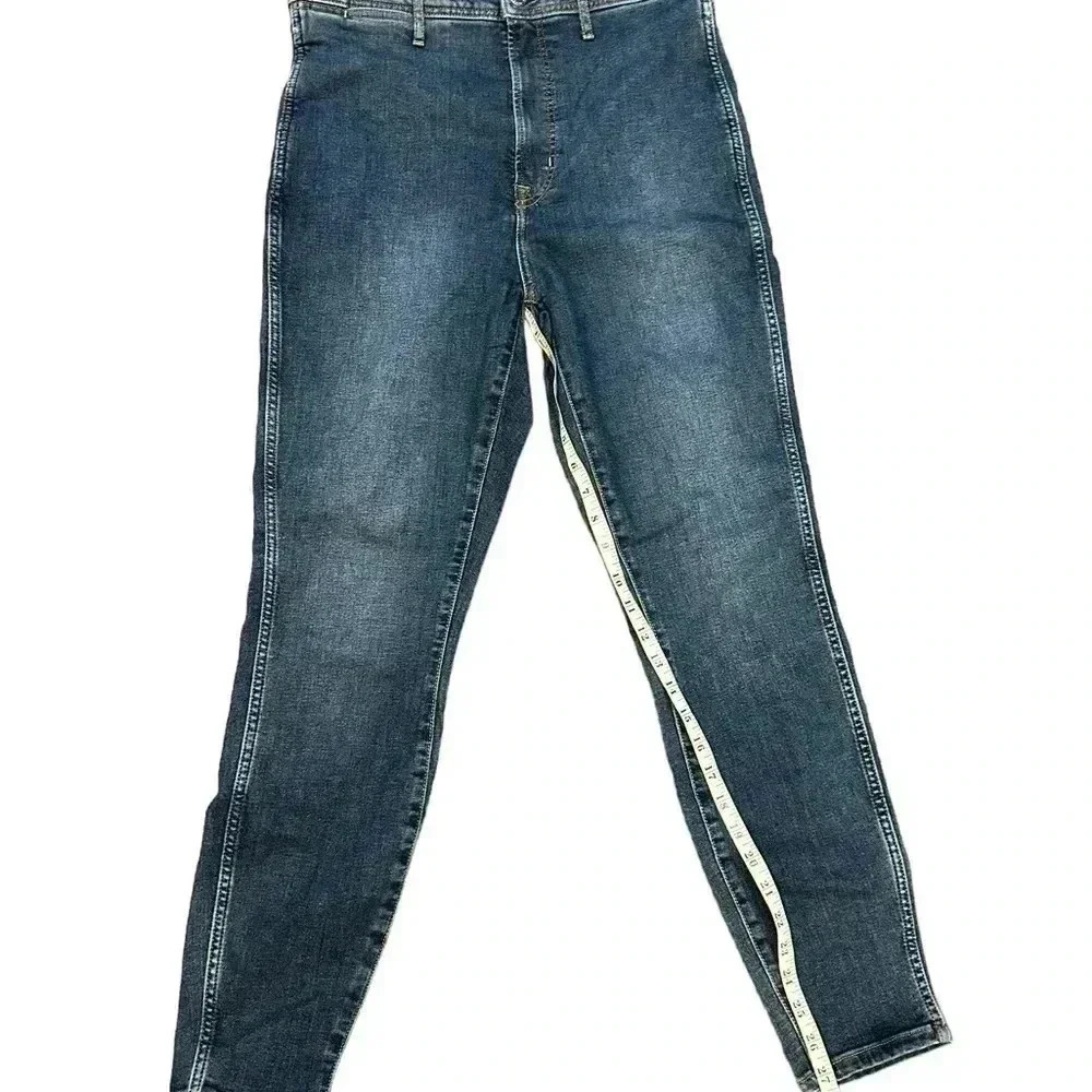 Everlane Womens The High Rise Skinny Jeans 30 Medium Wash Blue Cotton - Picture 4 of 8